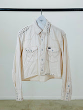 Load image into Gallery viewer, CWBY-LACED CROPPED WESERN SHIRT
