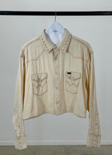 Load image into Gallery viewer, CWBY-LACED CROPPED WESERN SHIRT
