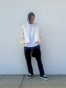 CROCHETED SHERPA-LINED JACKET