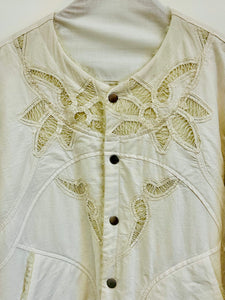 CROCHETED SHERPA-LINED JACKET