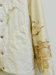 CROCHETED SHERPA-LINED JACKET